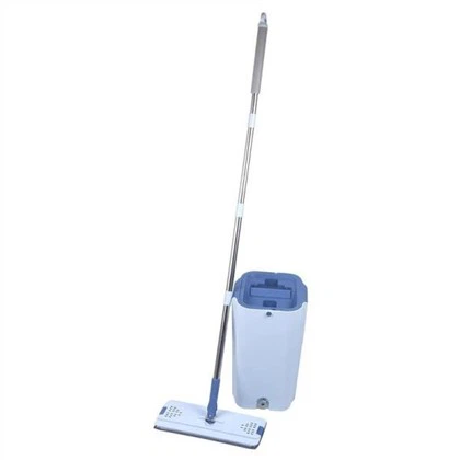 Prosty płaski mop i zestaw wiader